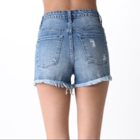 NWT Distressed denim cut off shorts - Picture 7 of 8